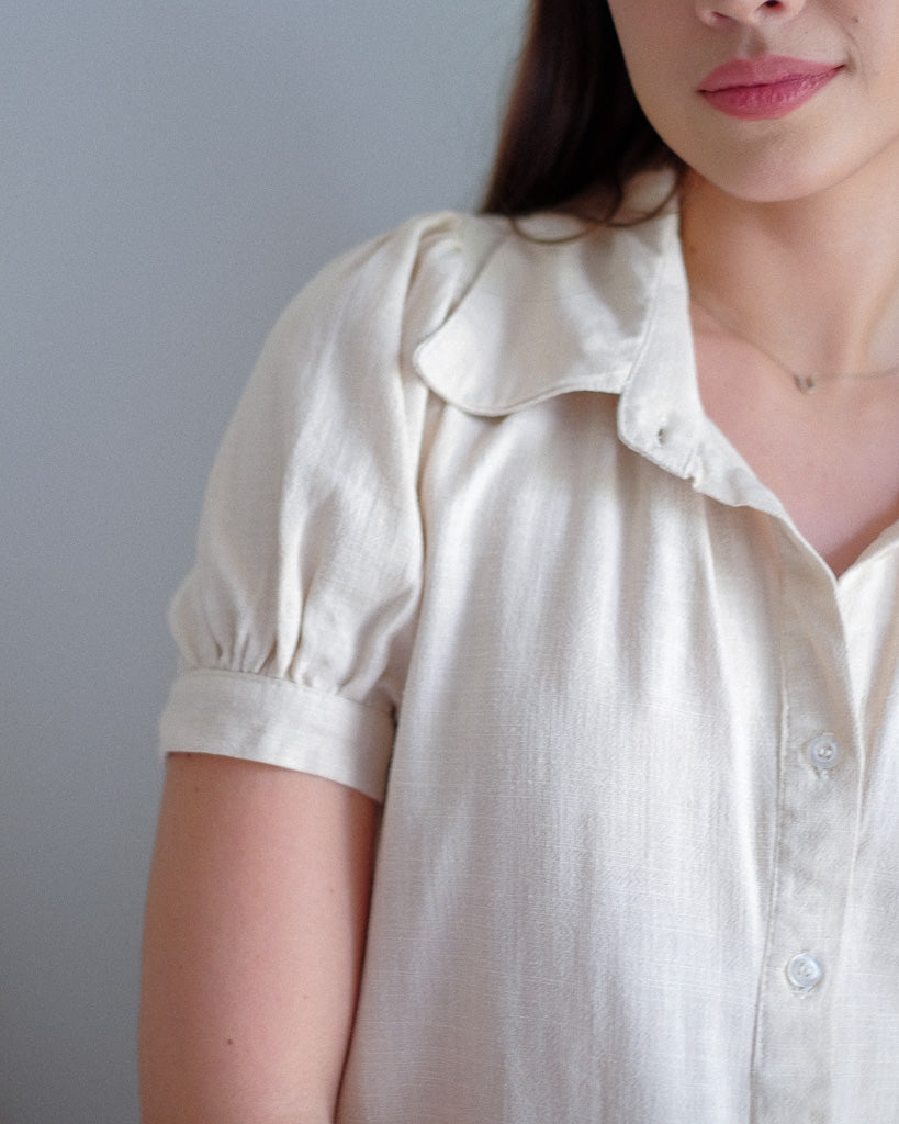 Margot (Top) - Linen khaki