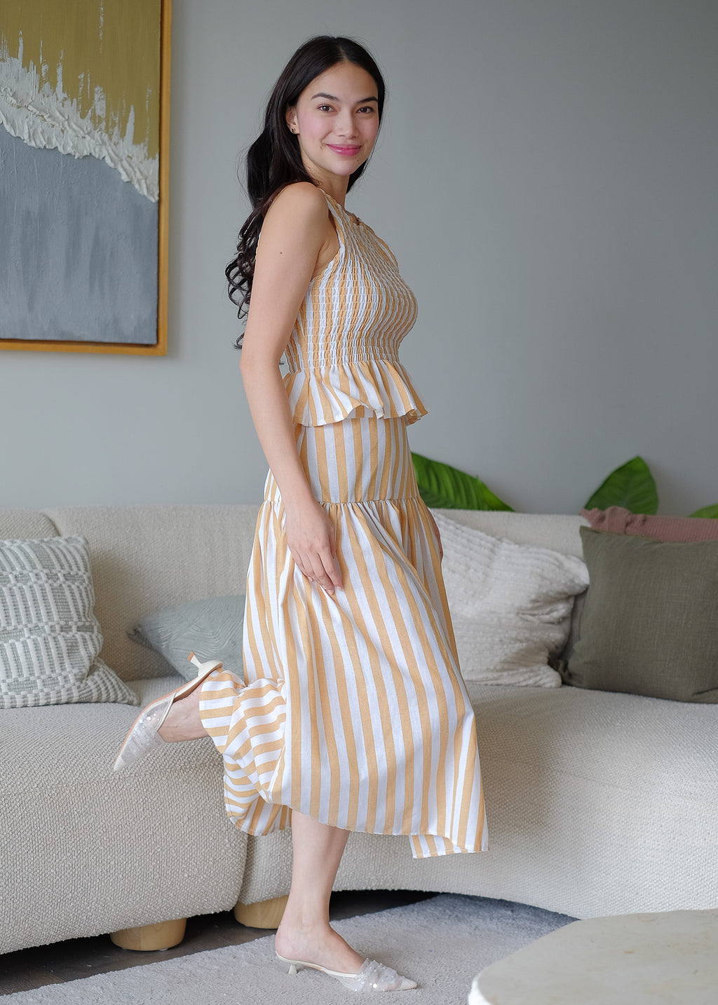 Amara Co-ord - Tuscany stripe