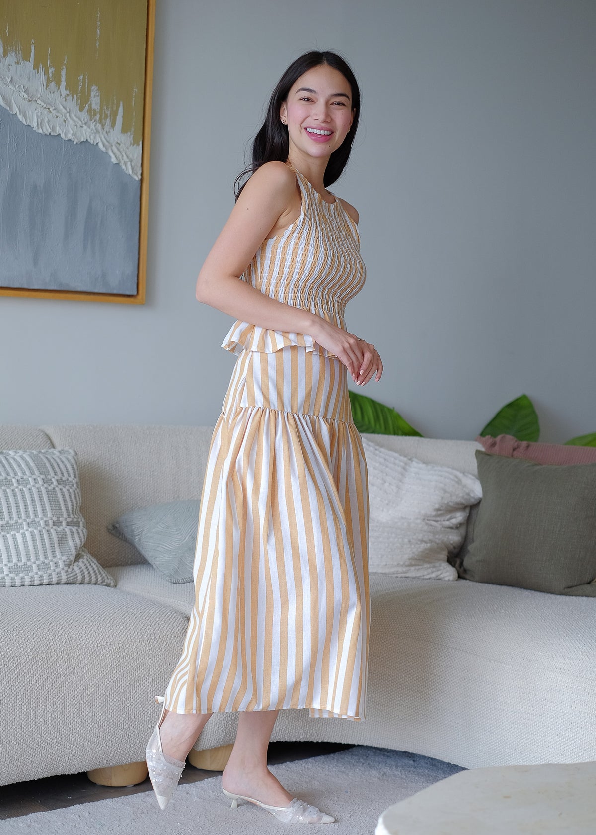Amara Co-ord - Tuscany stripe