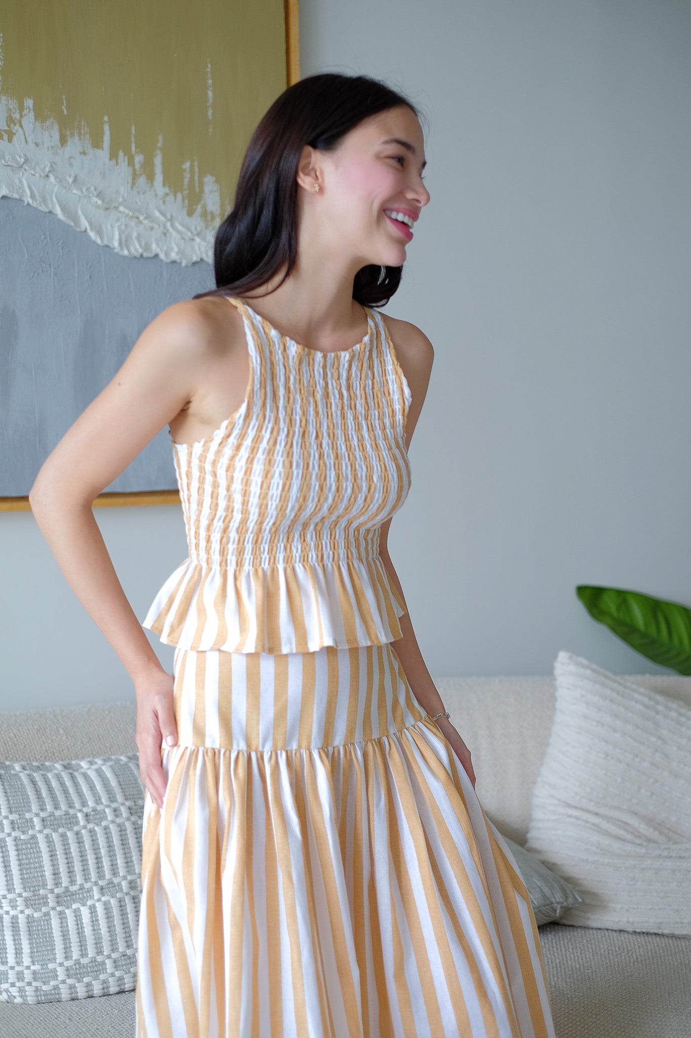 Amara Co-ord - Tuscany stripe