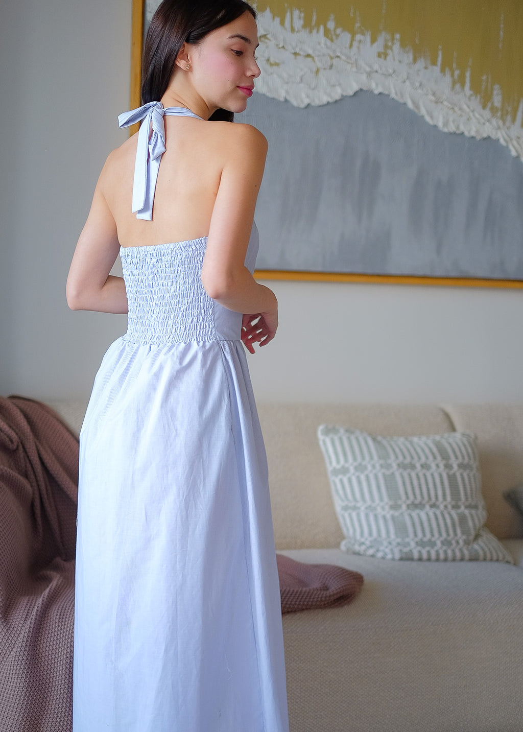 Sascha midi - Grey Stripes