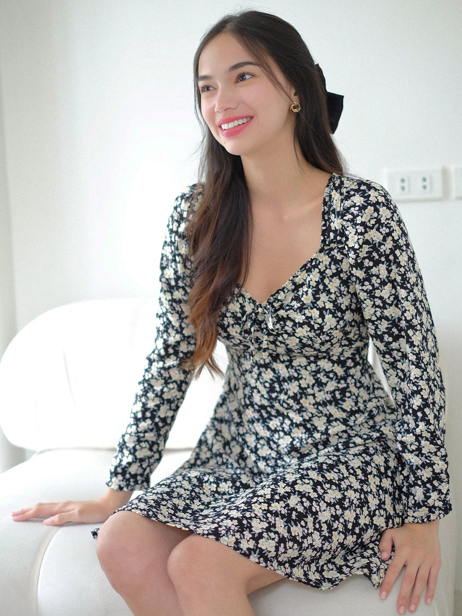 Molly mini dress - Midnight Black
