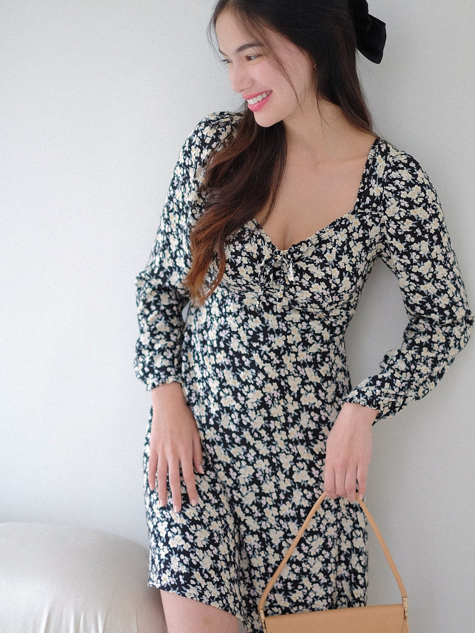 Molly mini dress - Midnight Black