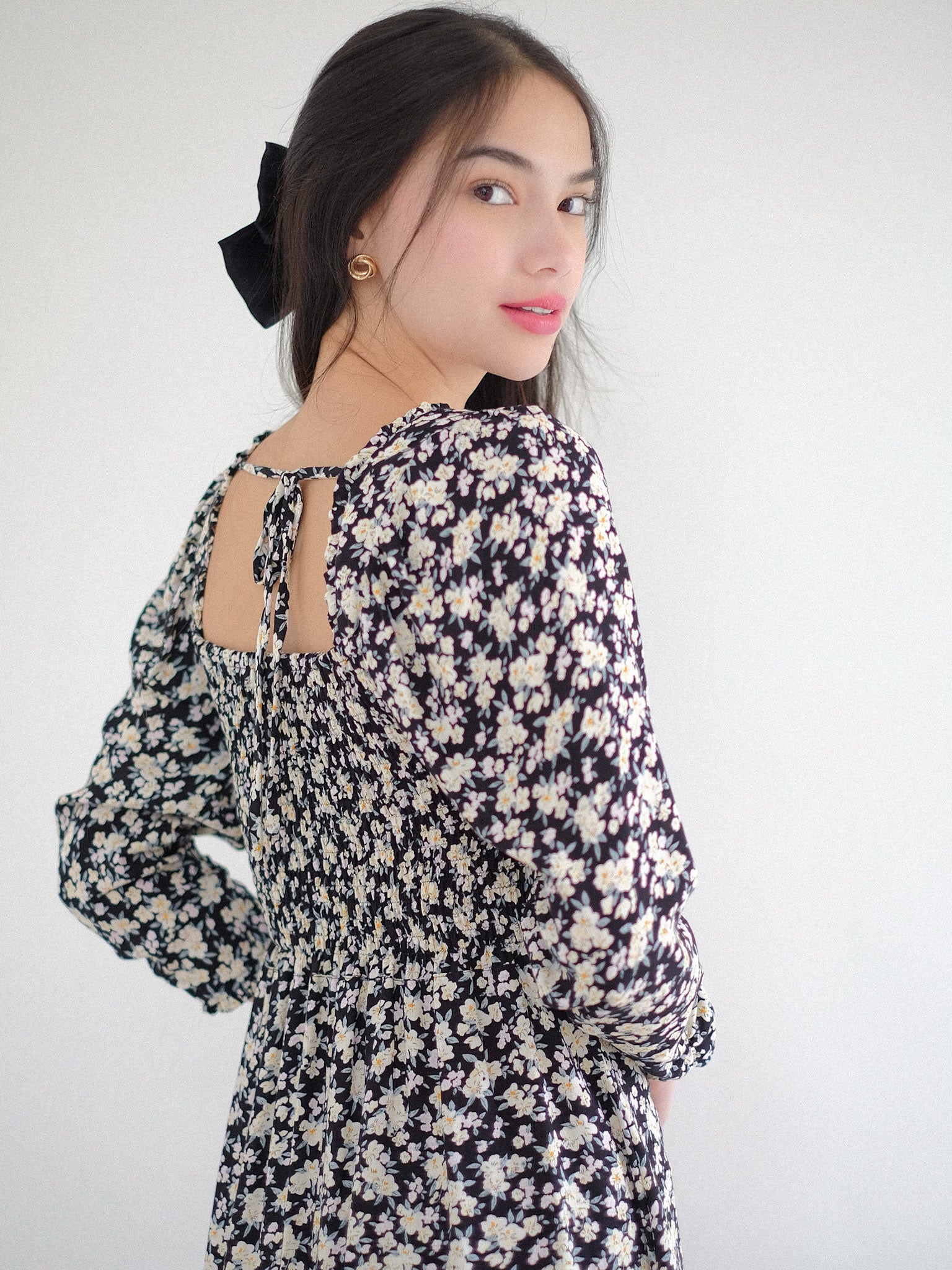 Molly mini dress - Midnight Black