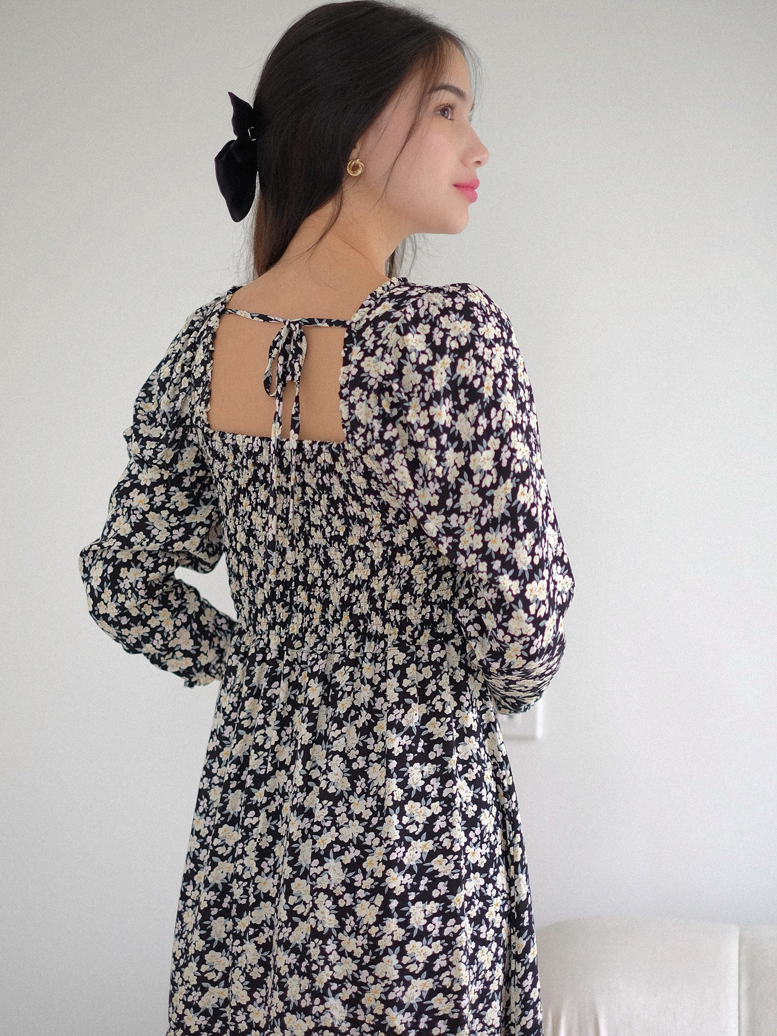 Molly mini dress - Midnight Black
