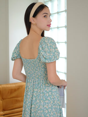 Kaden Midi Dress - Carnival Grass