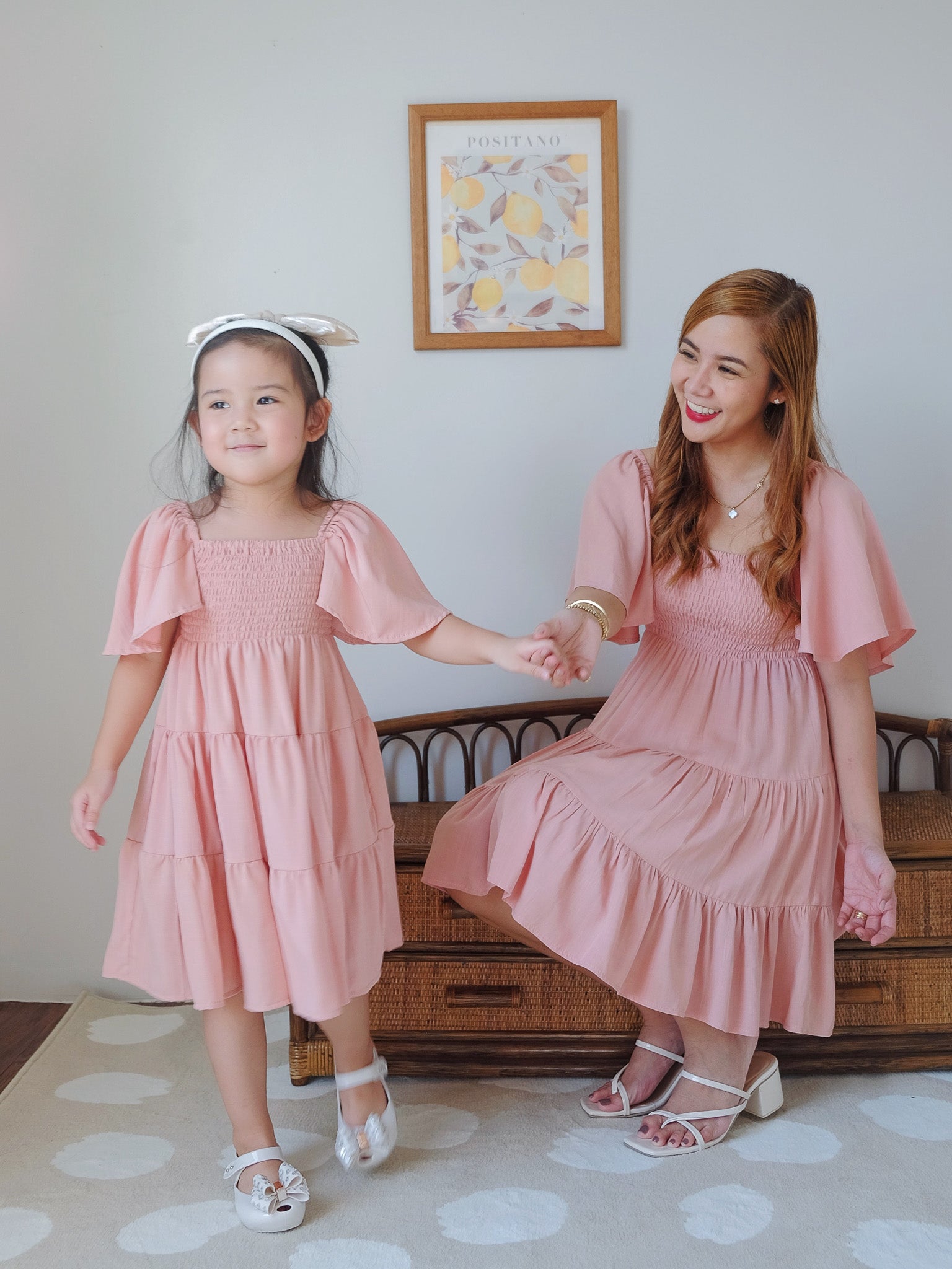 Isabelle mini dress - Salmon