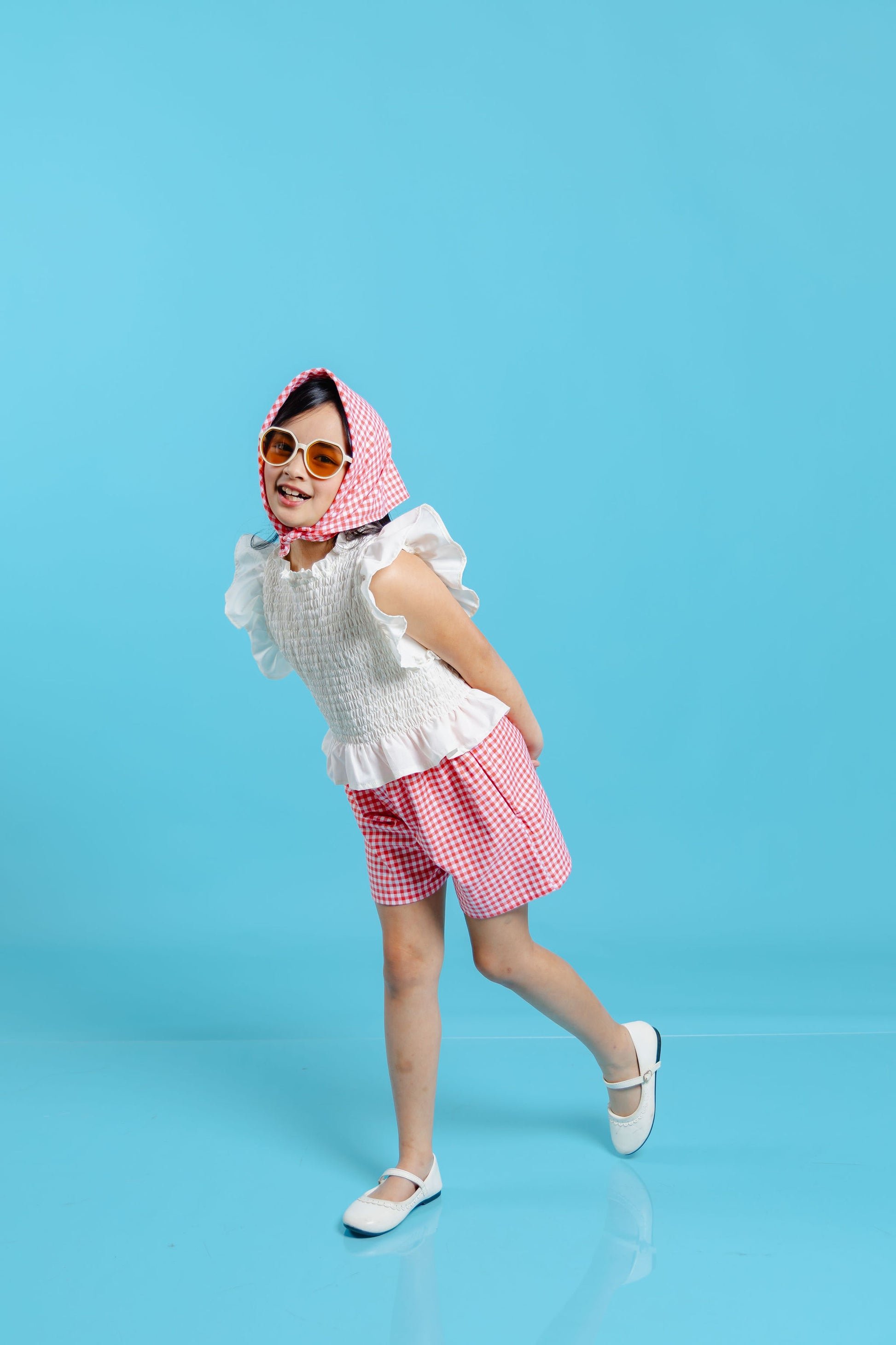 Aloha set -  with bandana in gingham red