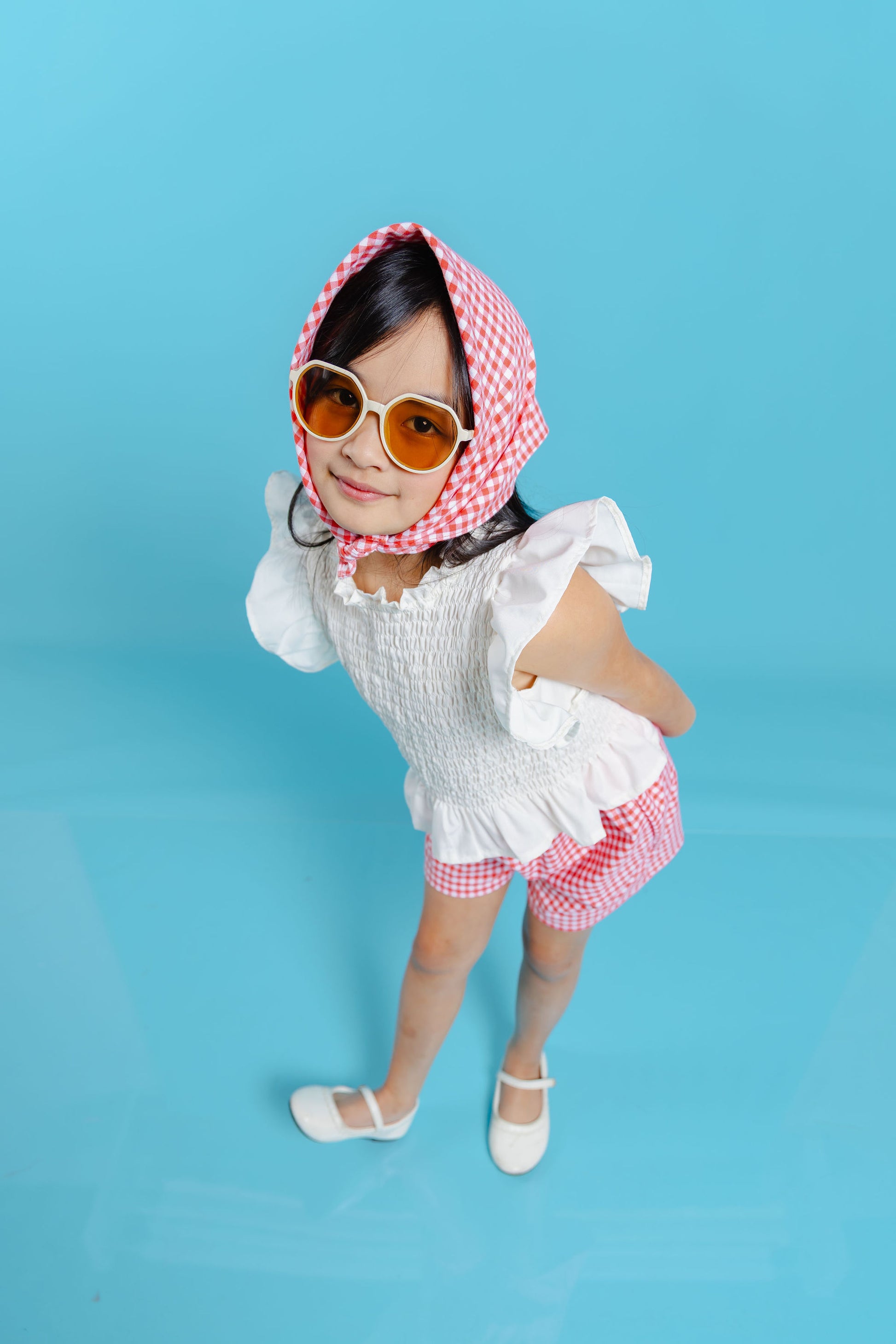 Aloha set -  with bandana in gingham red