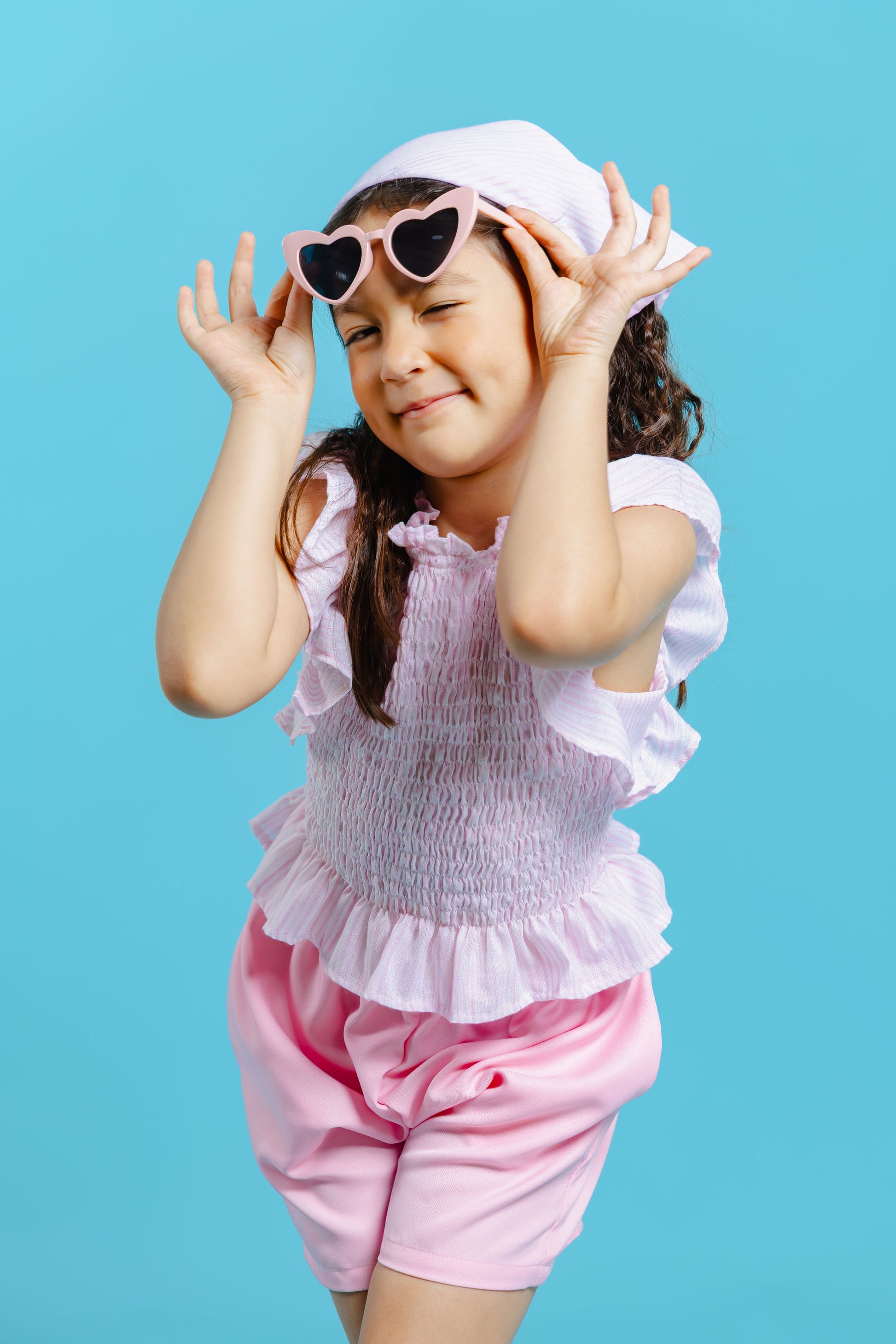 Aloha set - with bandana in baby pink