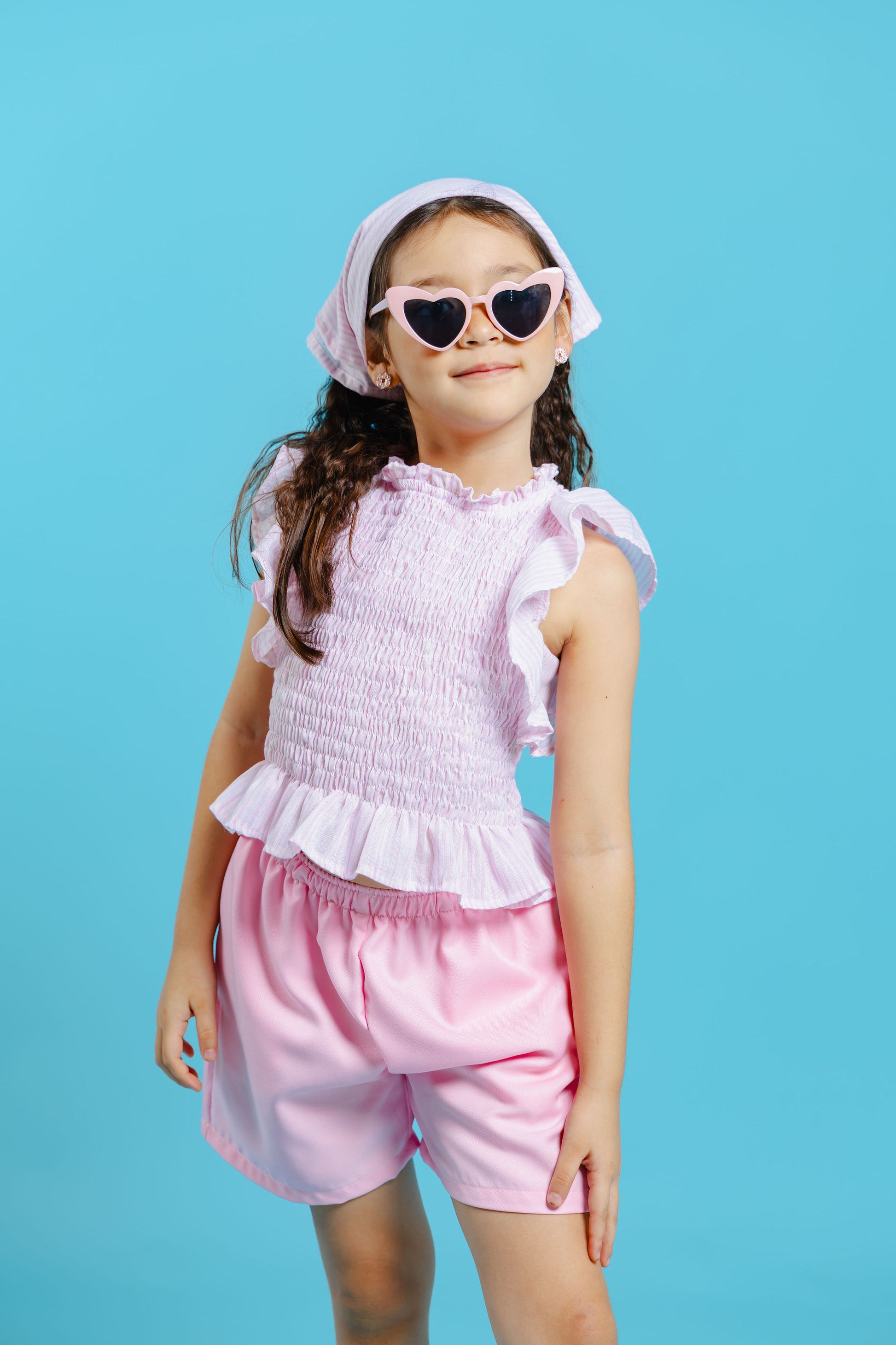 Aloha set - with bandana in baby pink