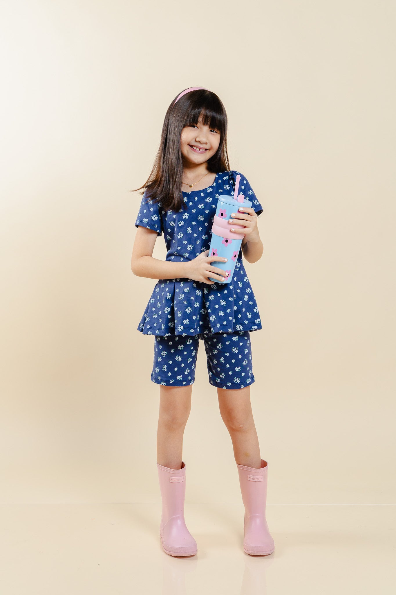 Daisy Days Set - navy blue floral