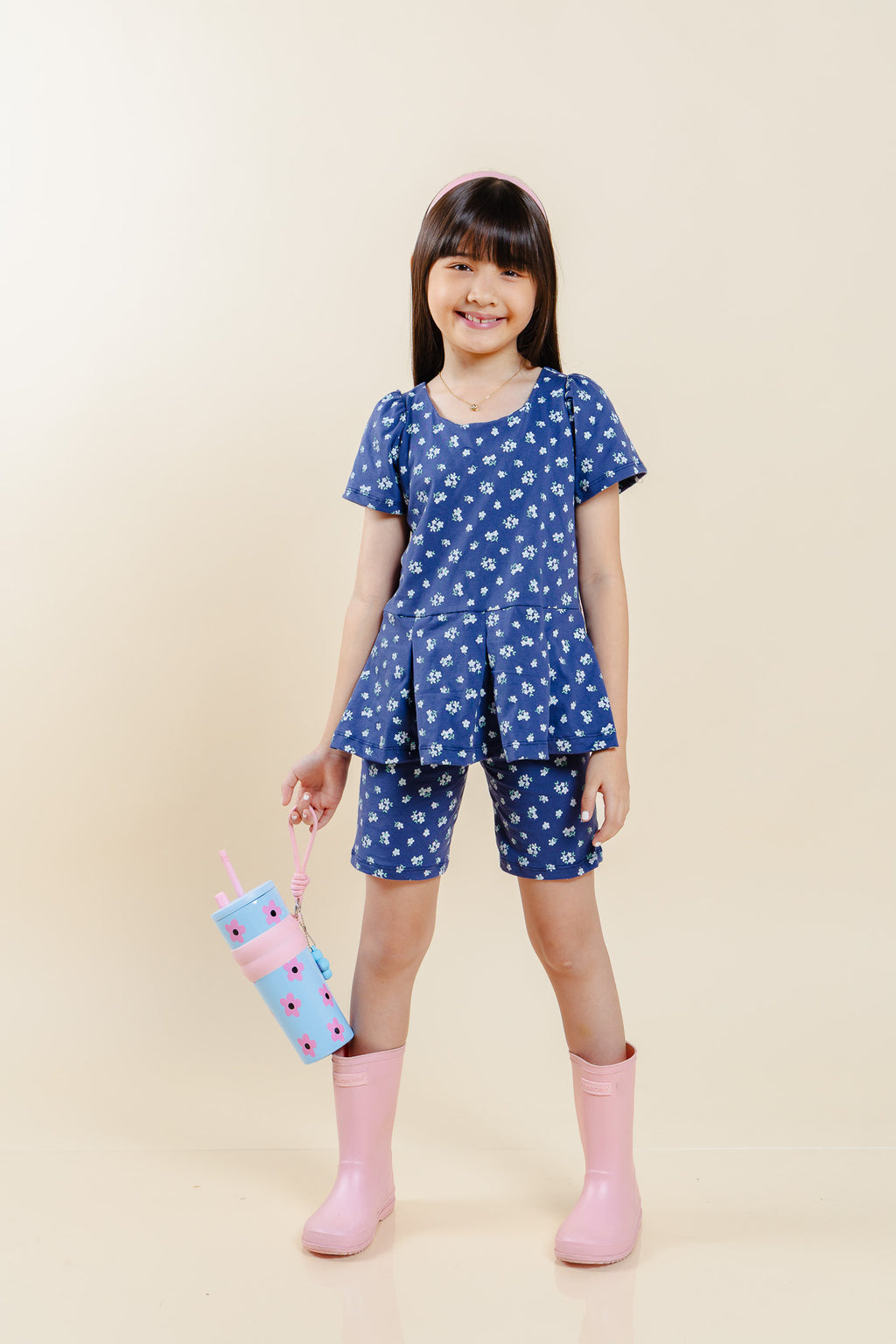 Daisy Days Set - navy blue floral