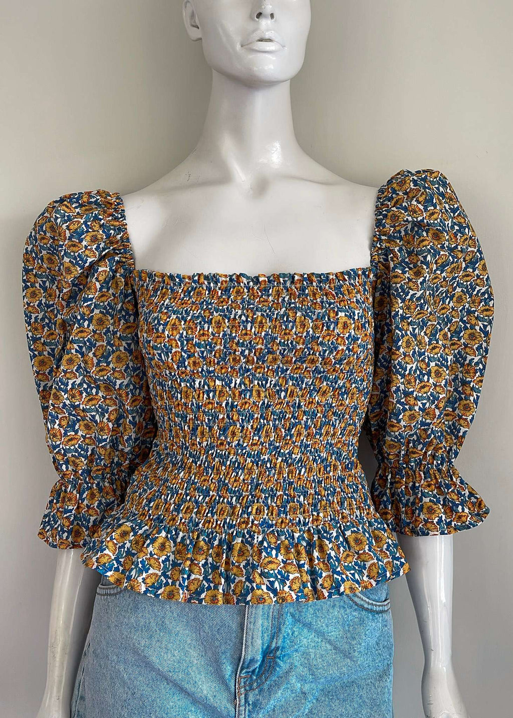 Carmi Top - yellow floral