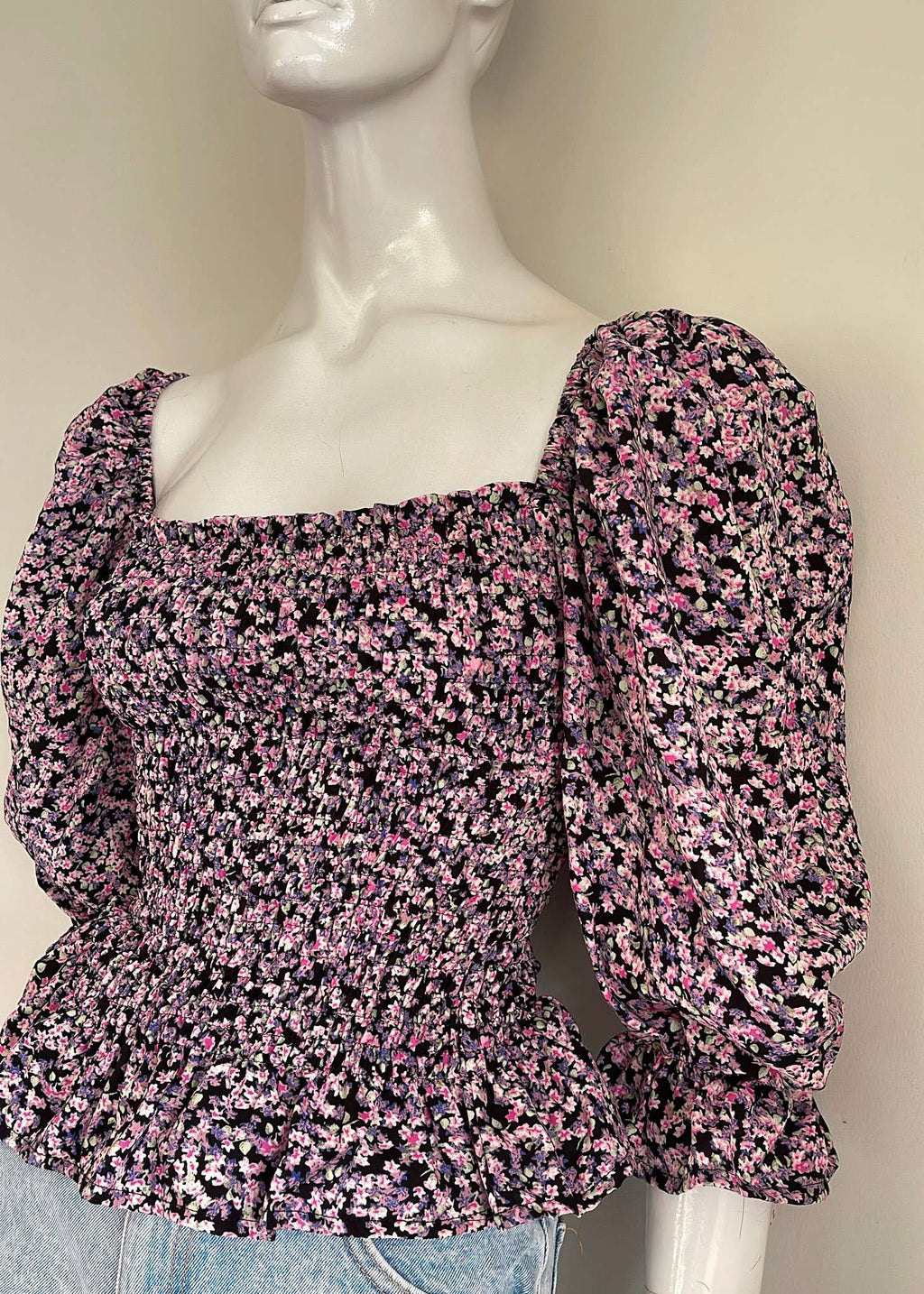 Carmi Top - lavender floral