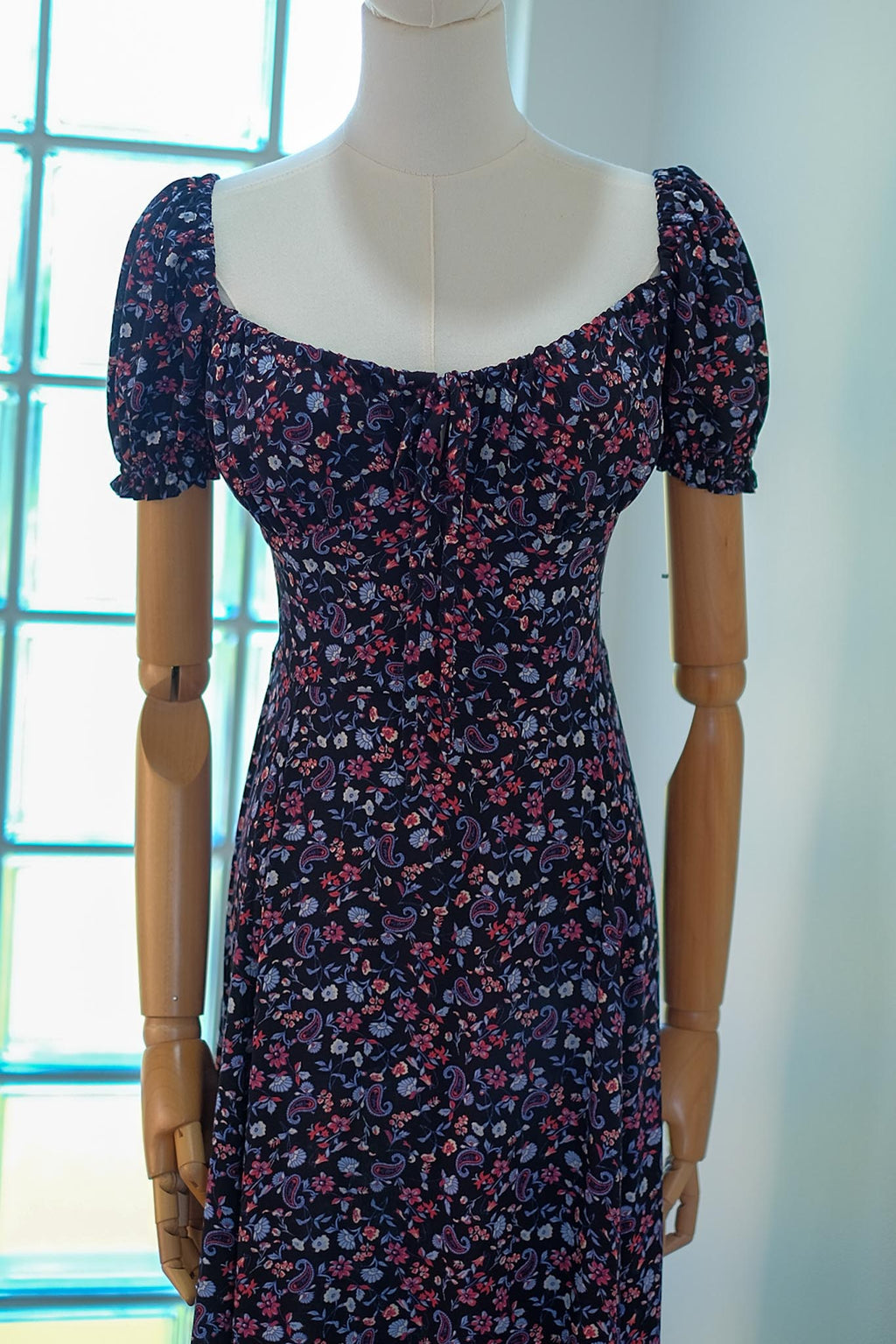 Dakota midi dress - Printed black