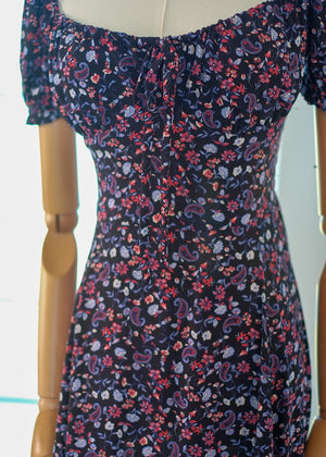 Dakota midi dress - Printed black