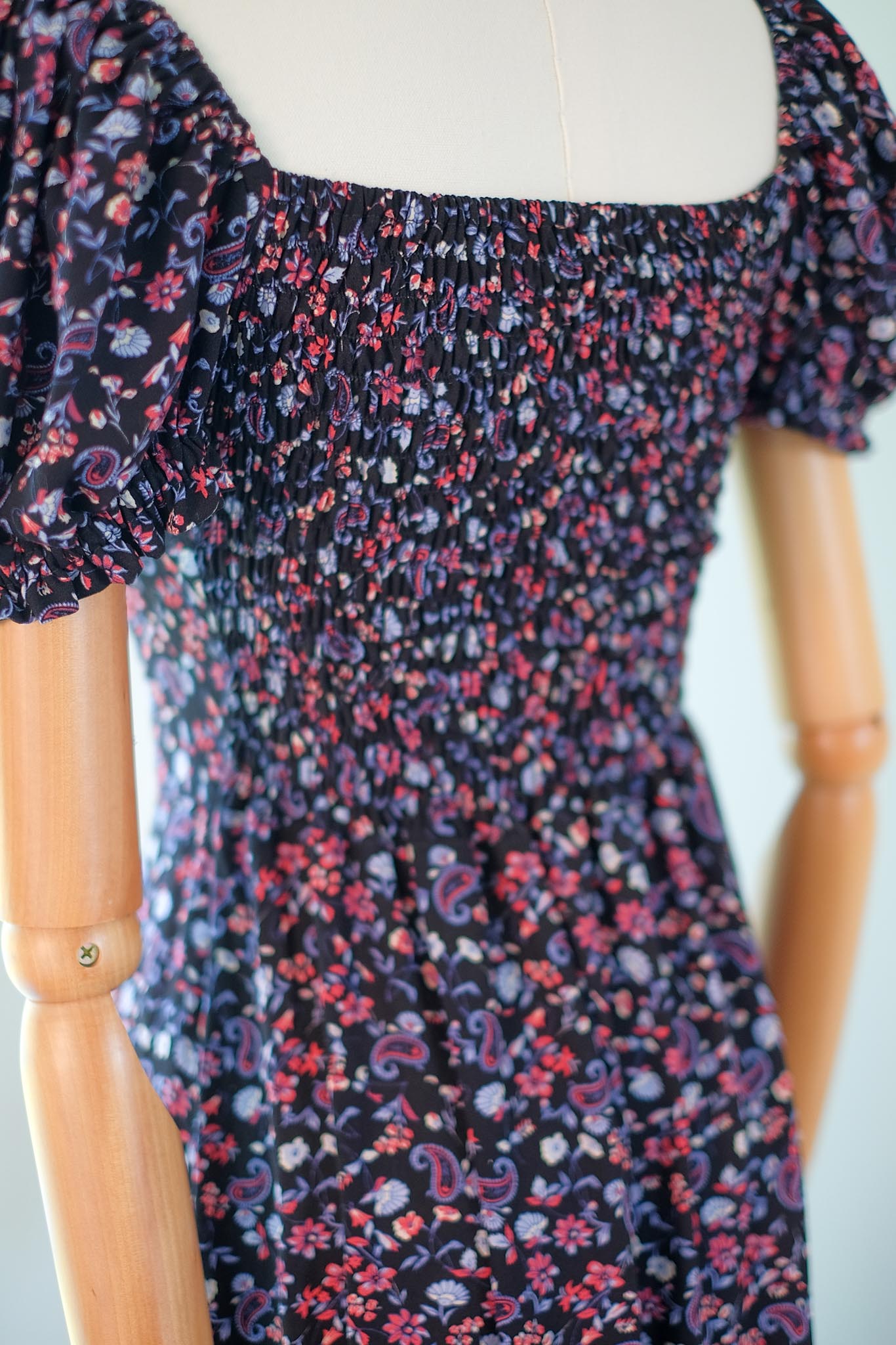 Dakota midi dress - Printed black