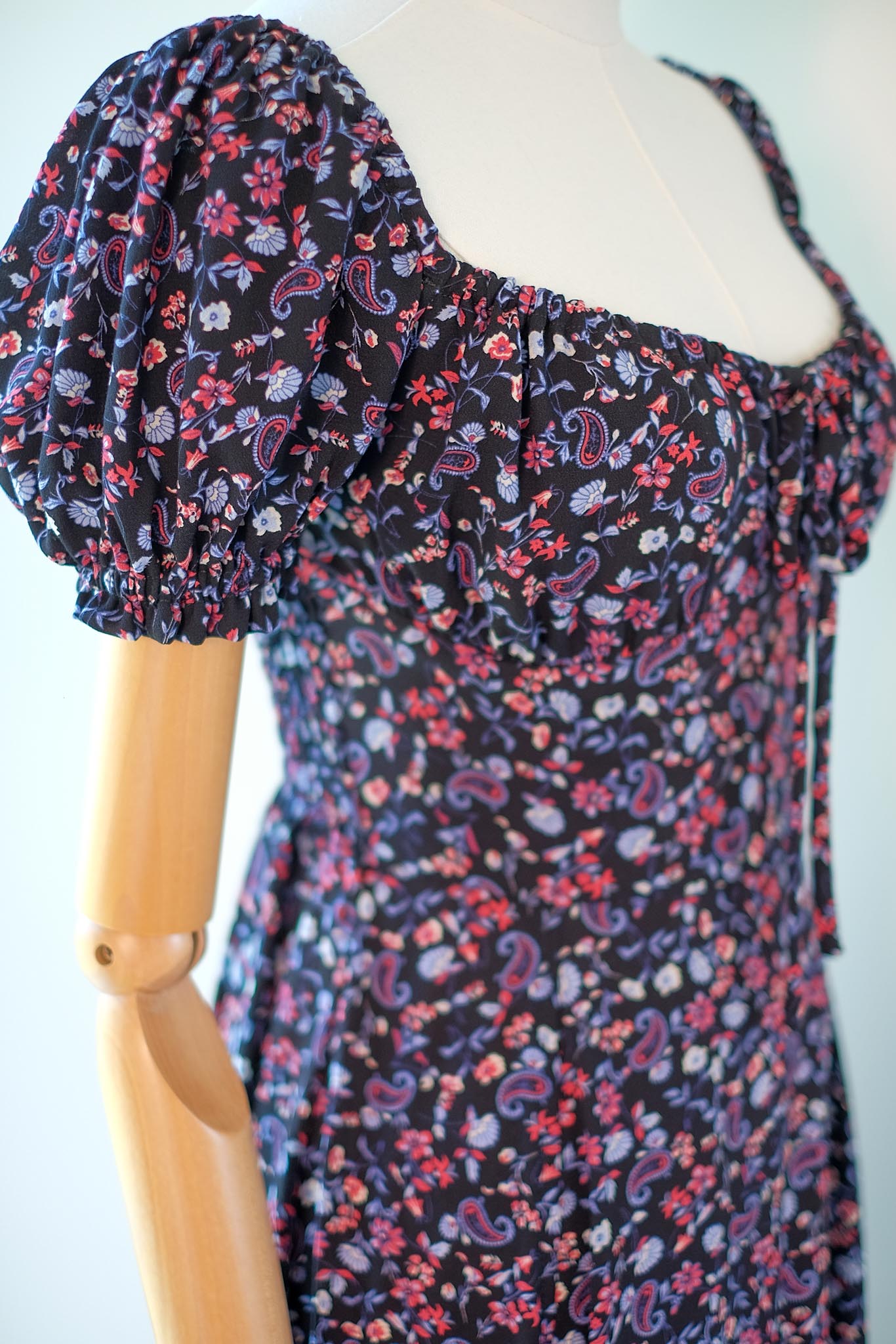 Dakota midi dress - Printed black
