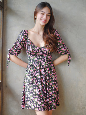 Percy mini dress - pink floral