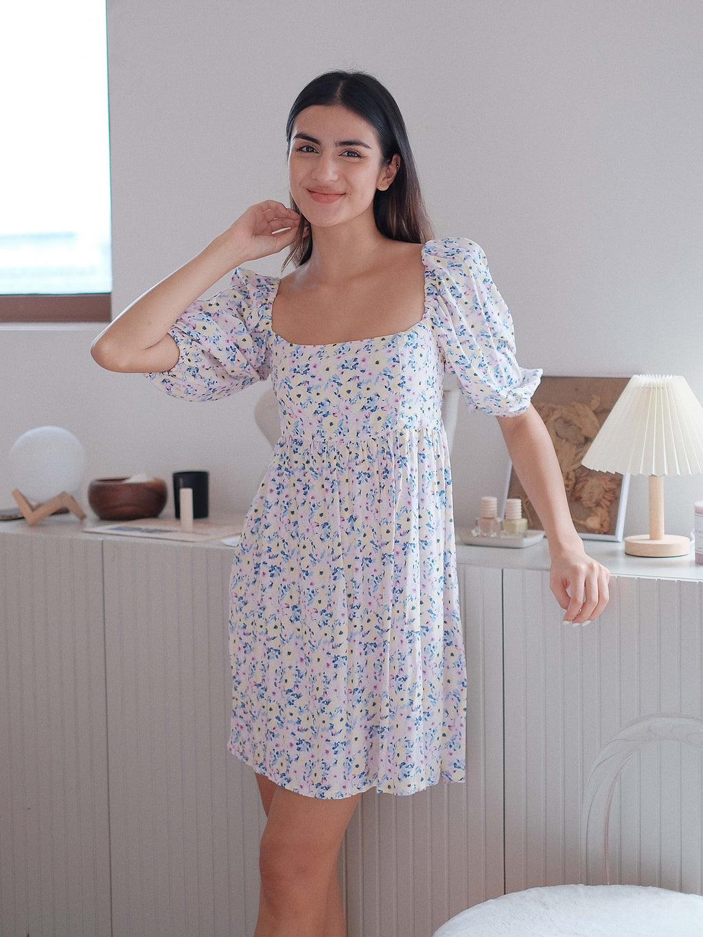 Anna mini dress - petunia