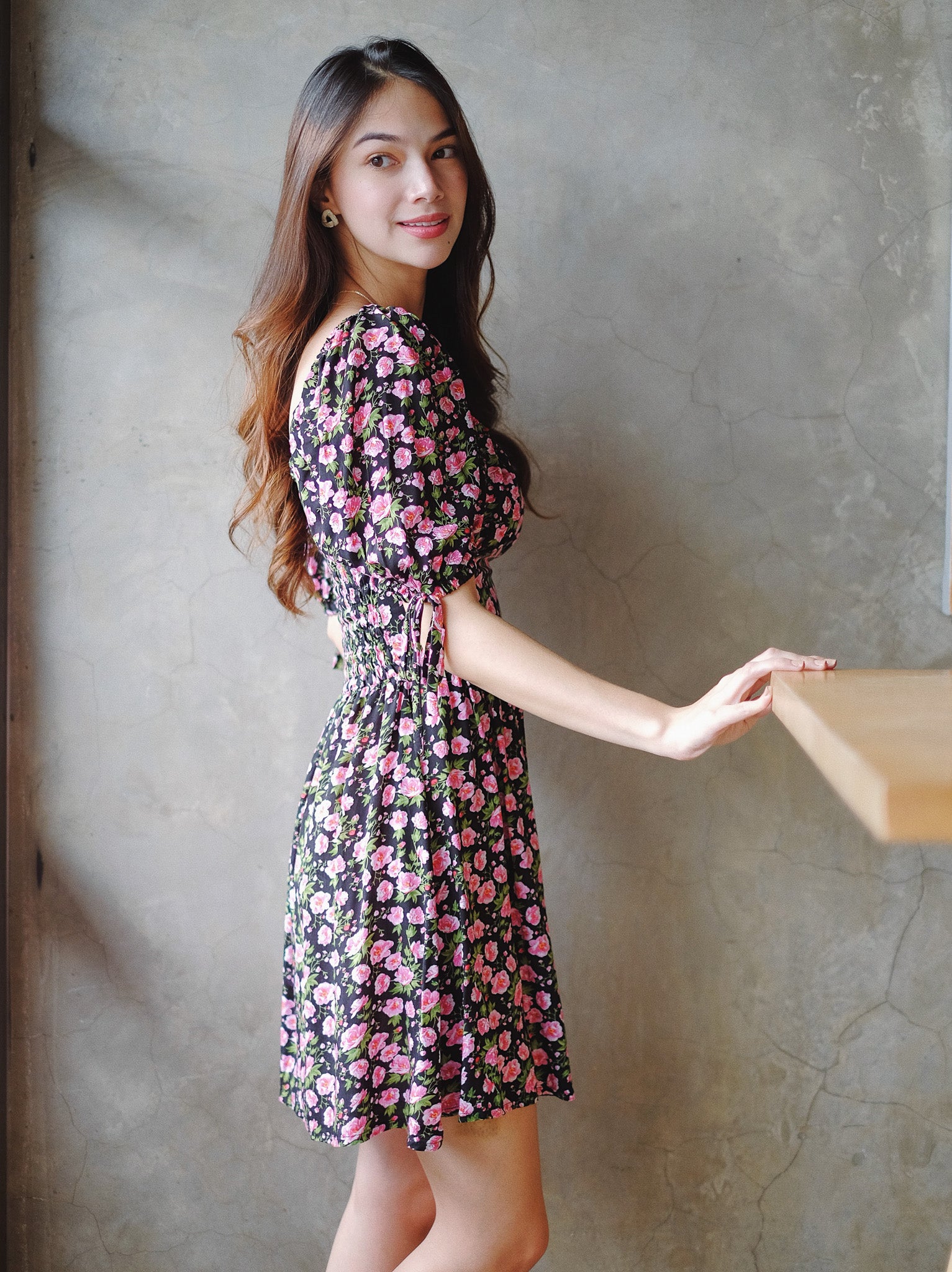 Percy mini dress - pink floral