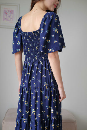 Barbara Midi dress - navy blue