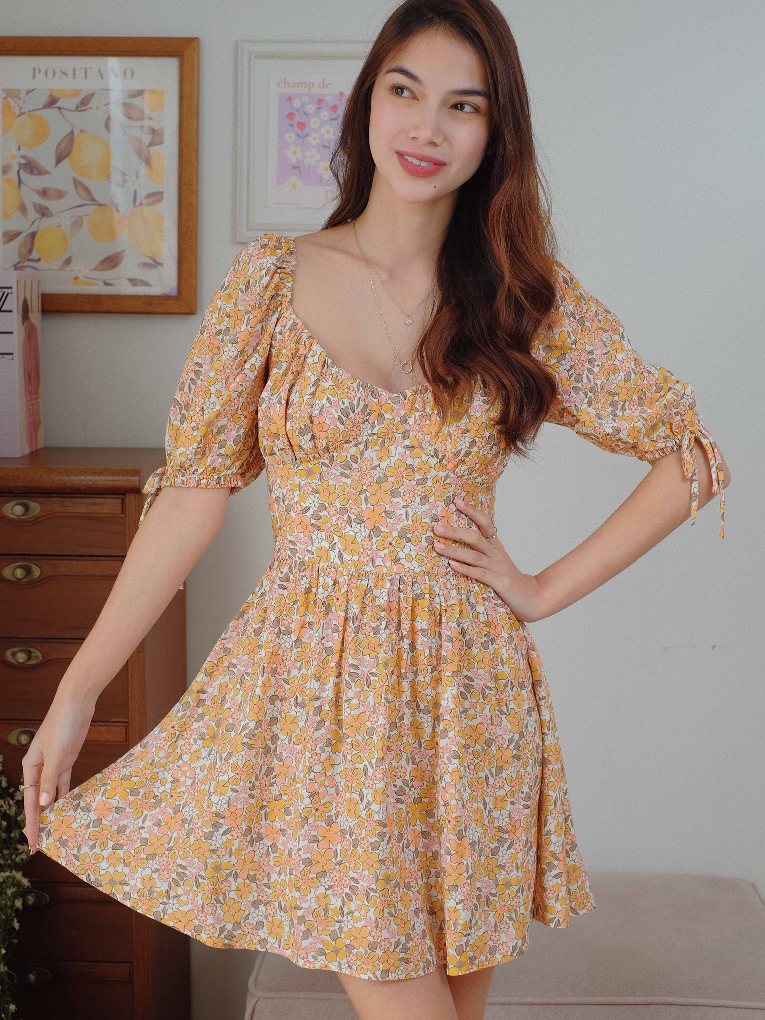 Percy mini dress - Citrus prints