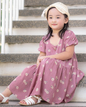 The Eliza Dress - deep magenta Kids