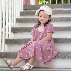 The Eliza Dress - deep magenta Kids
