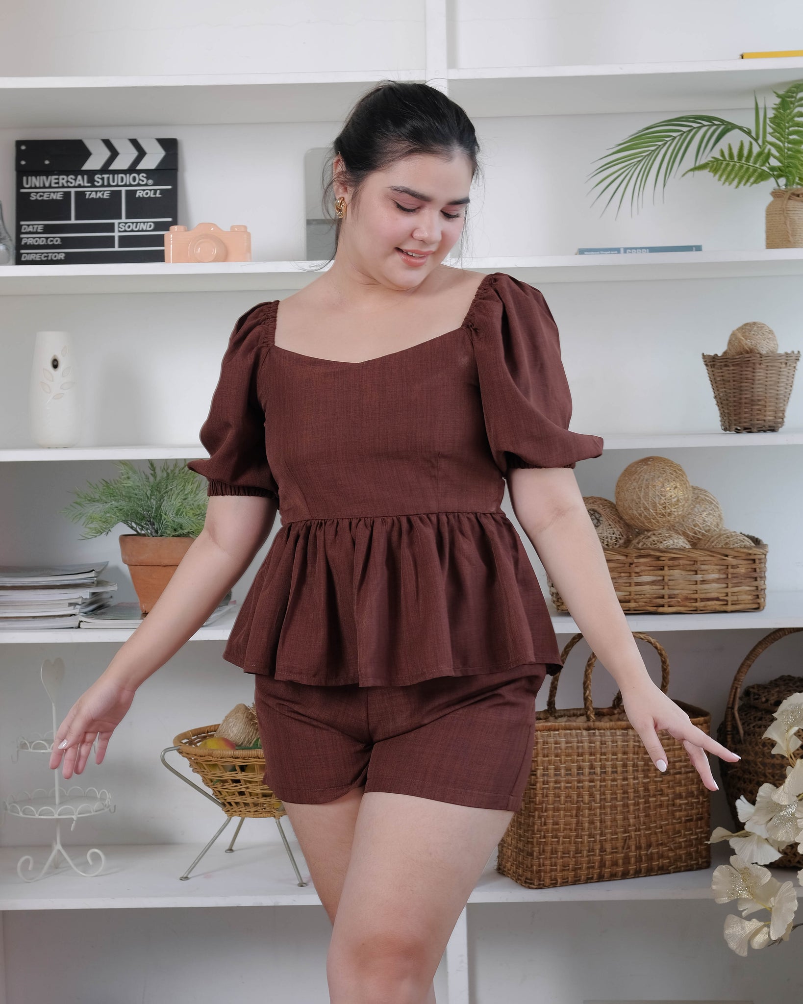 Morticia Set - umber brown