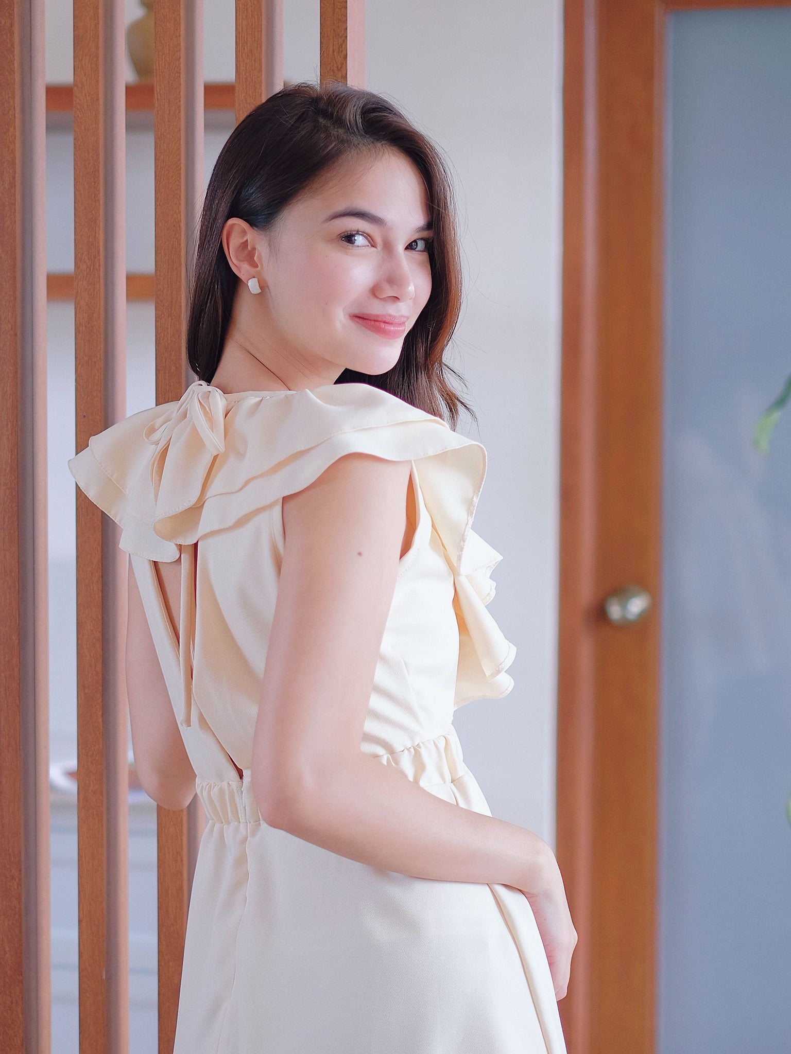 Alicia Mini Dress - cream