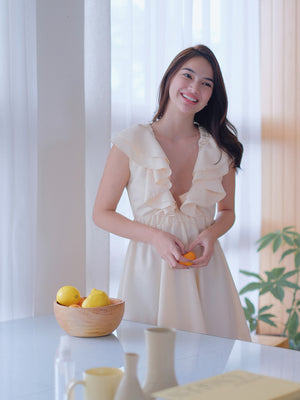 Alicia Mini Dress - cream