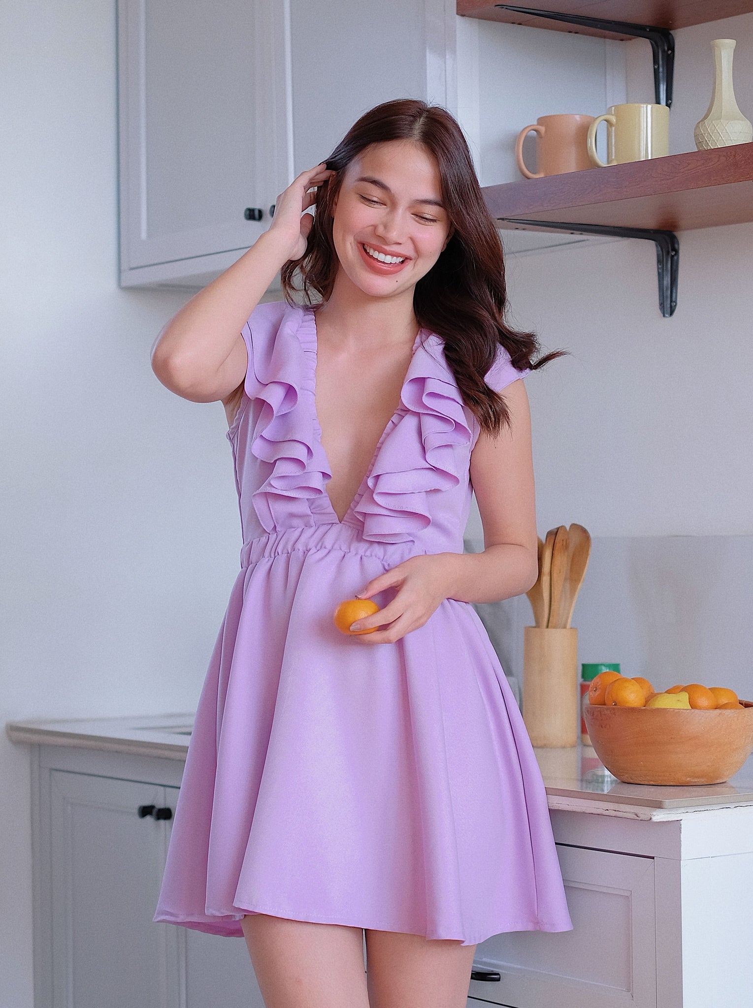 Alicia Mini Dress - lavender
