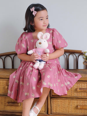 The Eliza Dress - deep magenta Kids