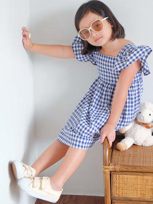 Bubba dress - Navy blue gingham