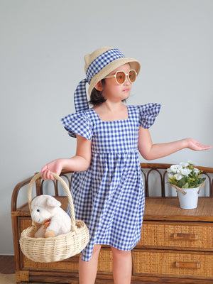 Bubba dress - Navy blue gingham